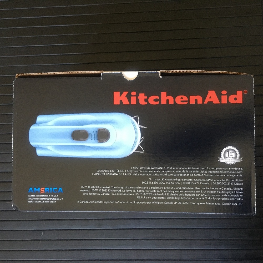 brand new in box BLUE VELVET KitchenAid Ultra Power 5-Speed Hand Mixer - Picture 3 of 13
